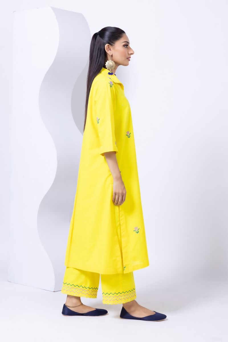 Embroidered | Chambray | Pants | USD 6.90