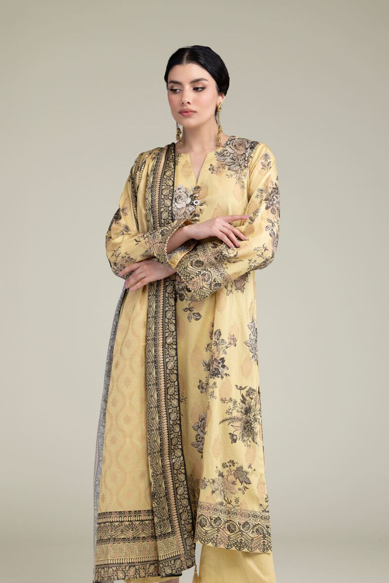 Printed | Jacquard | Tailored 3 Piece | USD 70.00