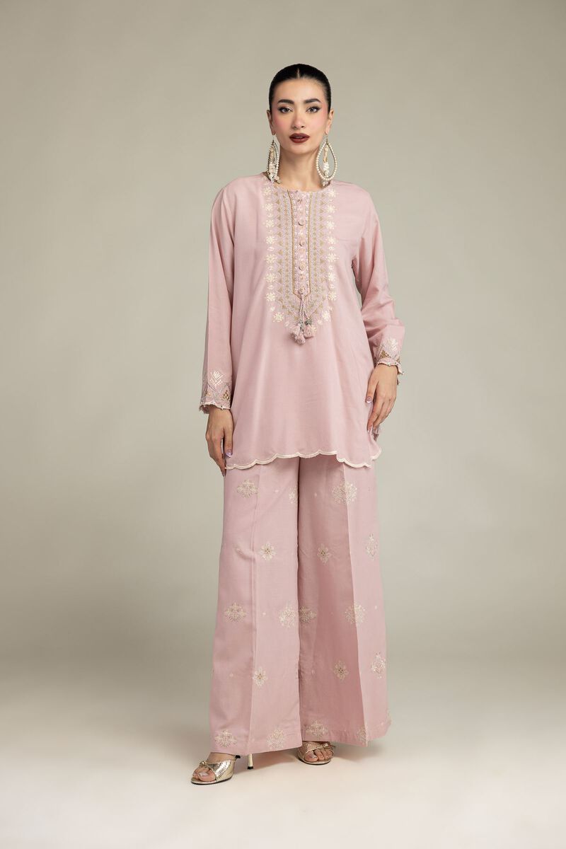 Embroidered | Raw Silk | Short Silk Kurta | USD 45.00
