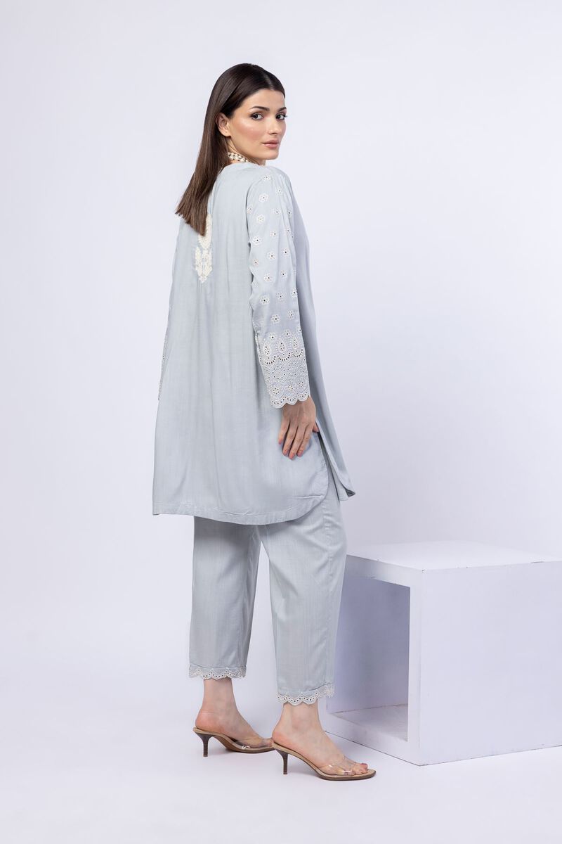 Embroidered | Crosshatch Raw Silk | Kurta | USD 22.50