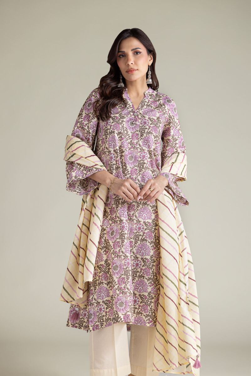 Embroidered | Textured Lawn | Lawn Striped Dupatta | USD 25.00