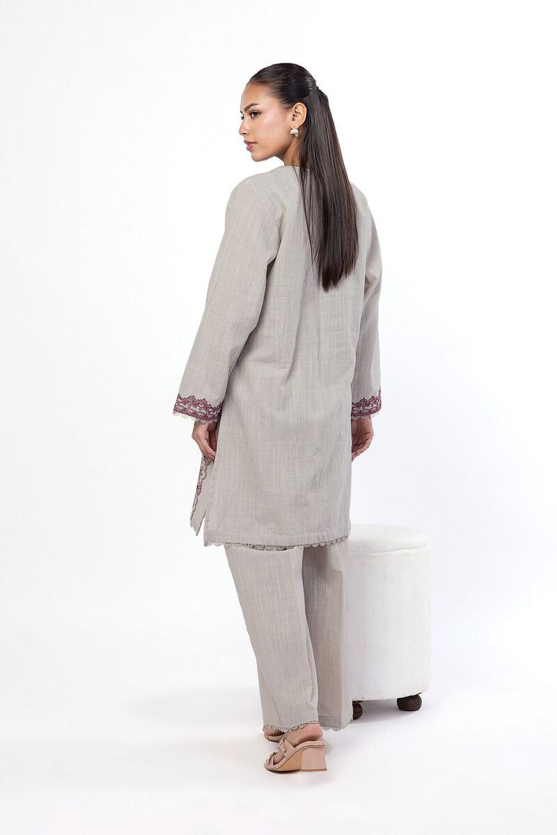 Embroidered | Crosshatch | Tailored 2 Piece | Top and Bottom | USD 45.00