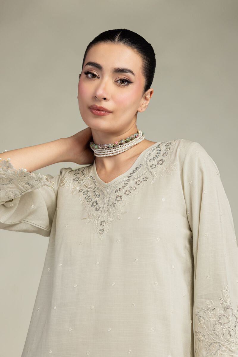 Embroidered | Raw Silk | Short Silk Kurta | USD 55.00