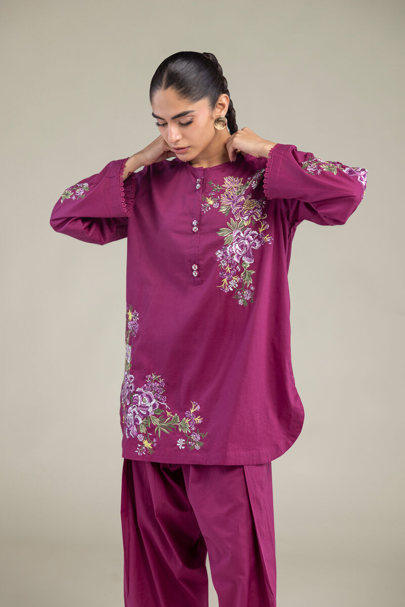 Embroidered | Cambric | Short Cambric Kurta | USD 40.00