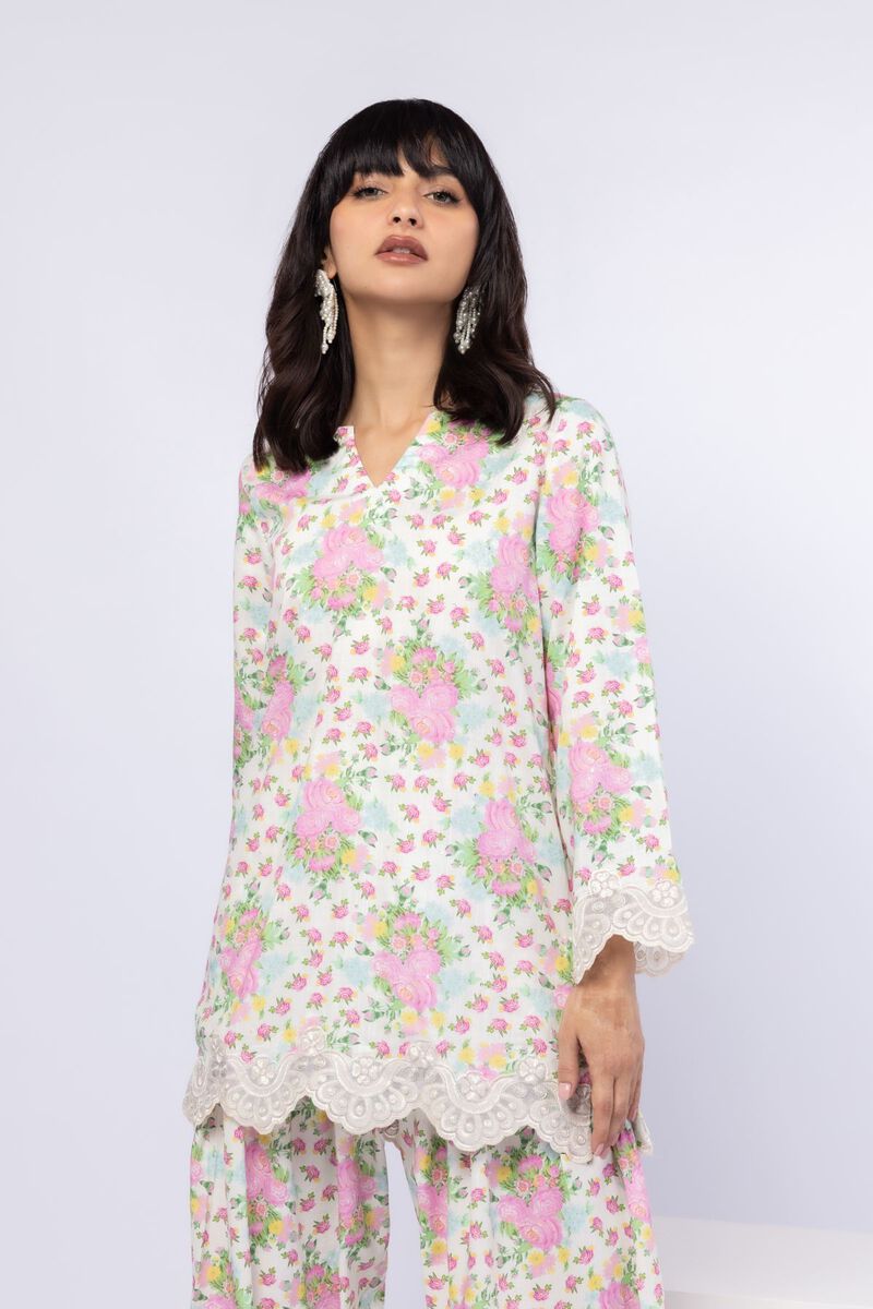 Embroidered | Crosshatch Raw Silk | Kurta | USD 40.00