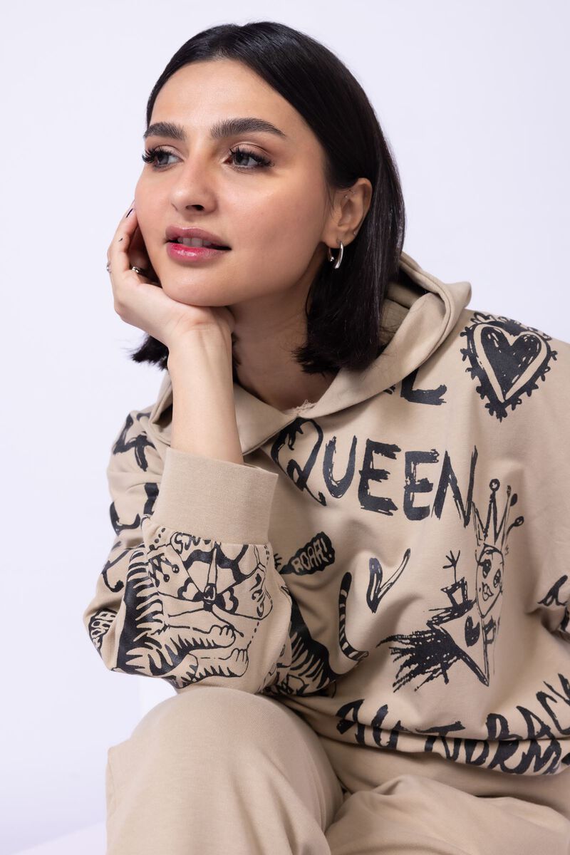 Printed | Lycra Terry | Hoodie | USD 7.50