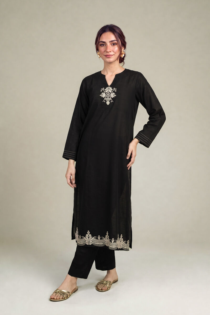 Embroidered | Light Khaddar | Fabrics 2 Piece | Top and Bottom | null