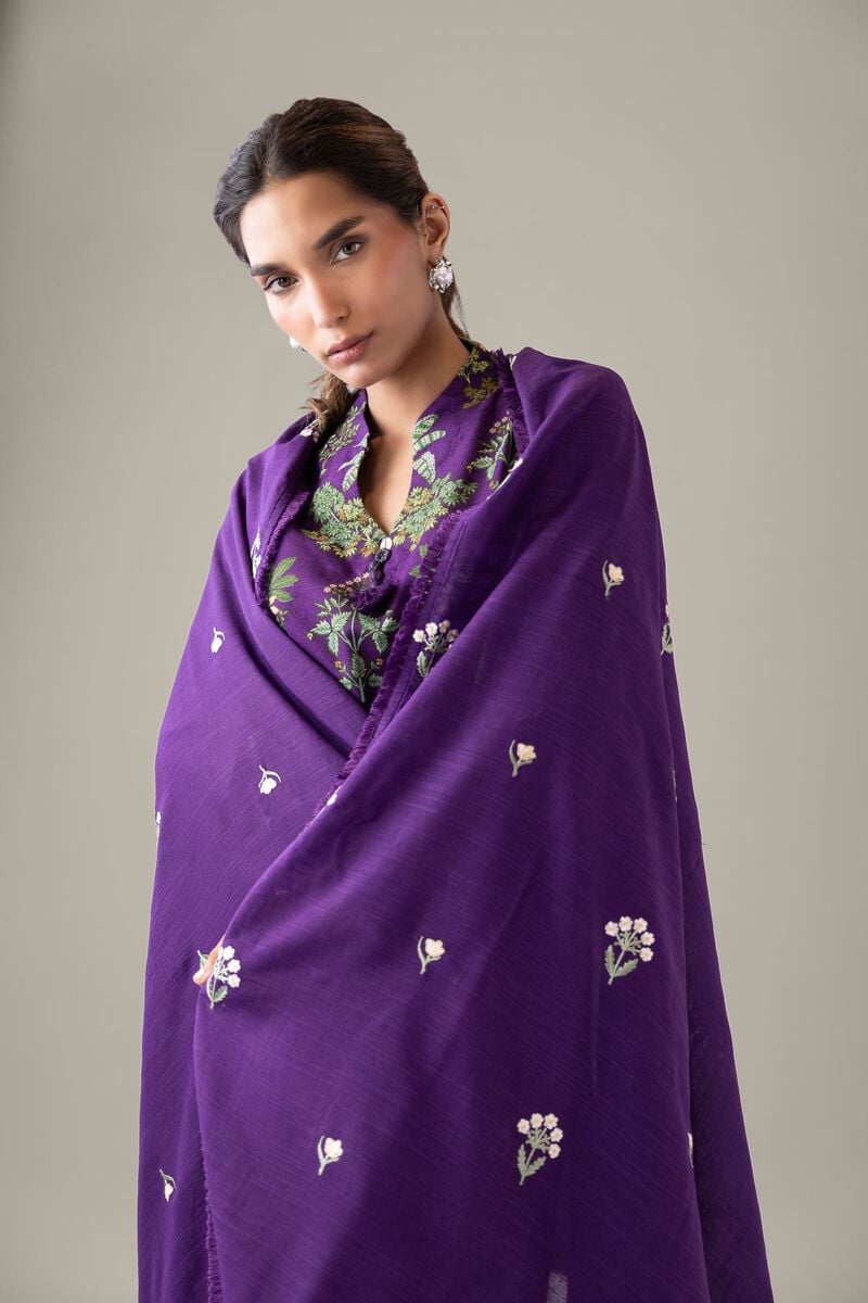 Embroidered | Textured Cotton | Dupatta | USD 25.00