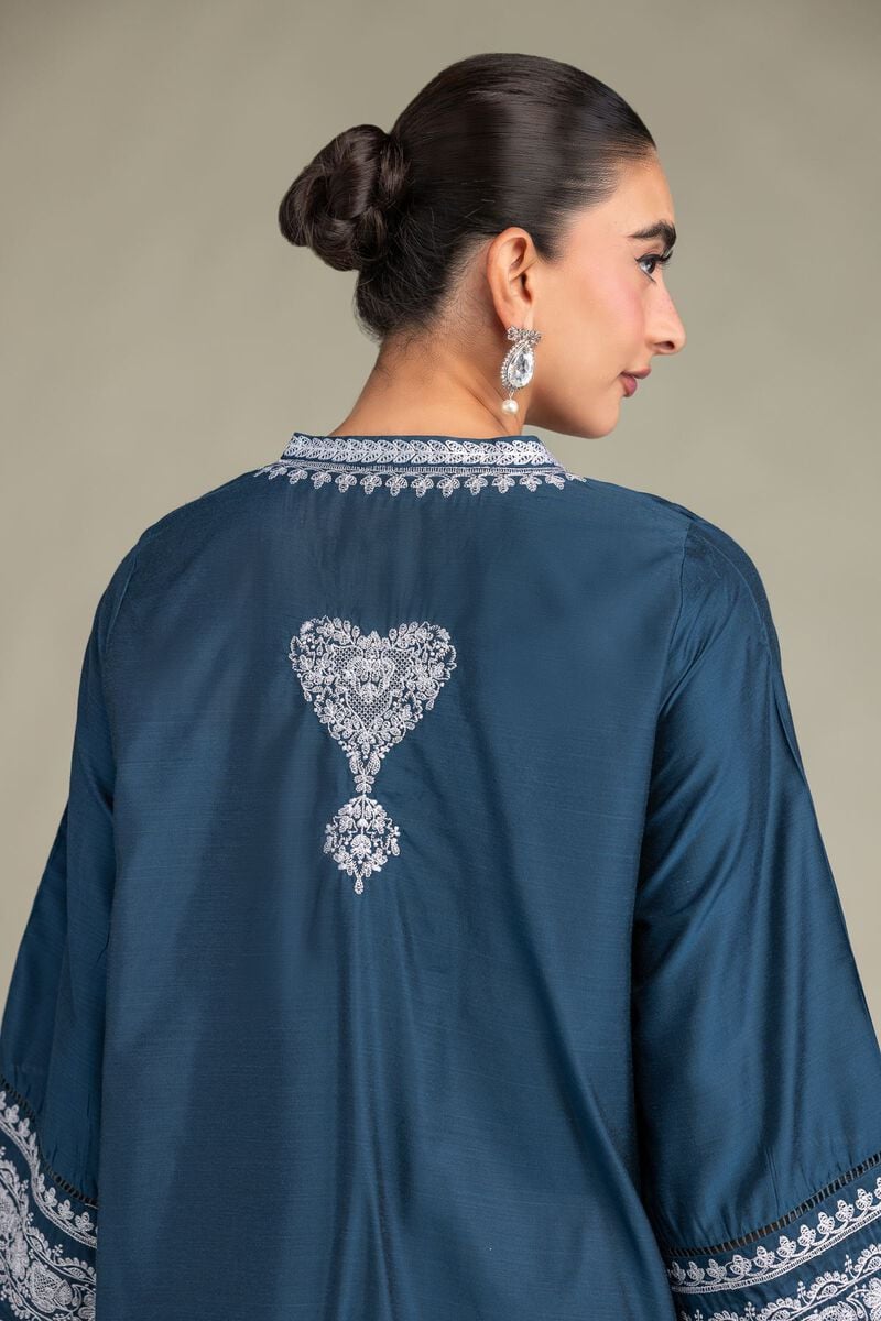 Printed | Raw Silk | Floral Silk Kurta | USD 45.00