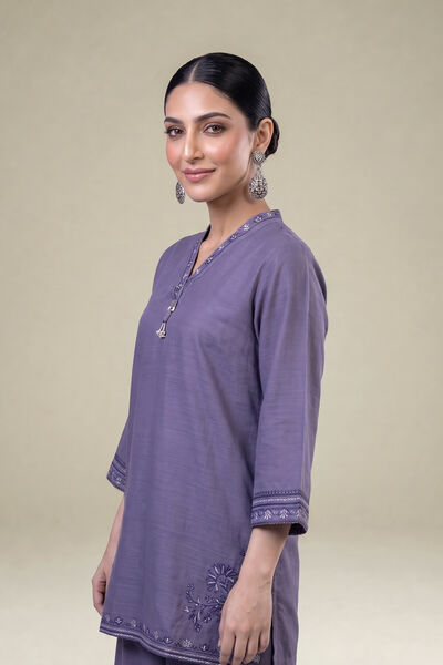 Embroidered | Light Khaddar | Short Embroidered Kurta | USD 45.00