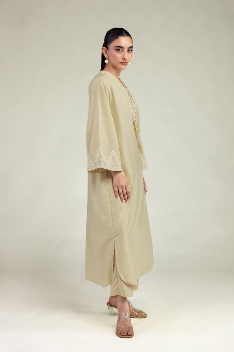 Embroidered | Arabic Lawn | Beige Lawn Pants | USD 30.00
