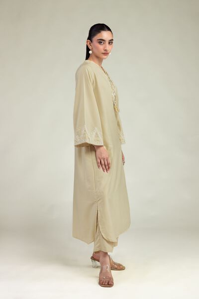 Embroidered | Arabic Lawn | Beige Lawn Pants | USD 30.00