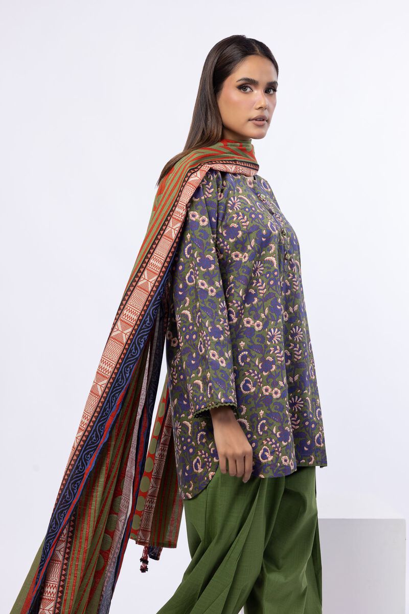 Printed | Slub Lawn | Dupatta | USD 20.00