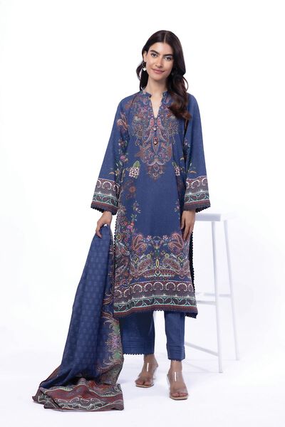 Printed | Karandi | Tailored 3 Piece | USD 50.00