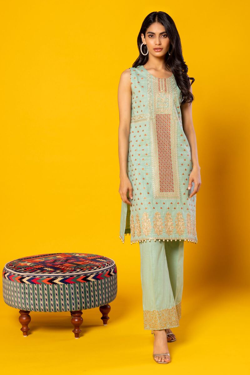 Buy Kurta Embroidered 13.20 USD 1001736205 Khaadi United States