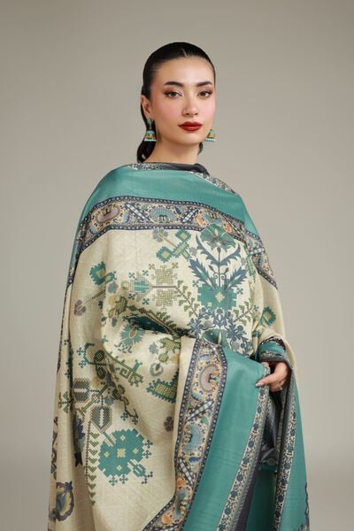 Embroidered | Polyester Silk | All-Season Paisley Dupatta | USD 30.00