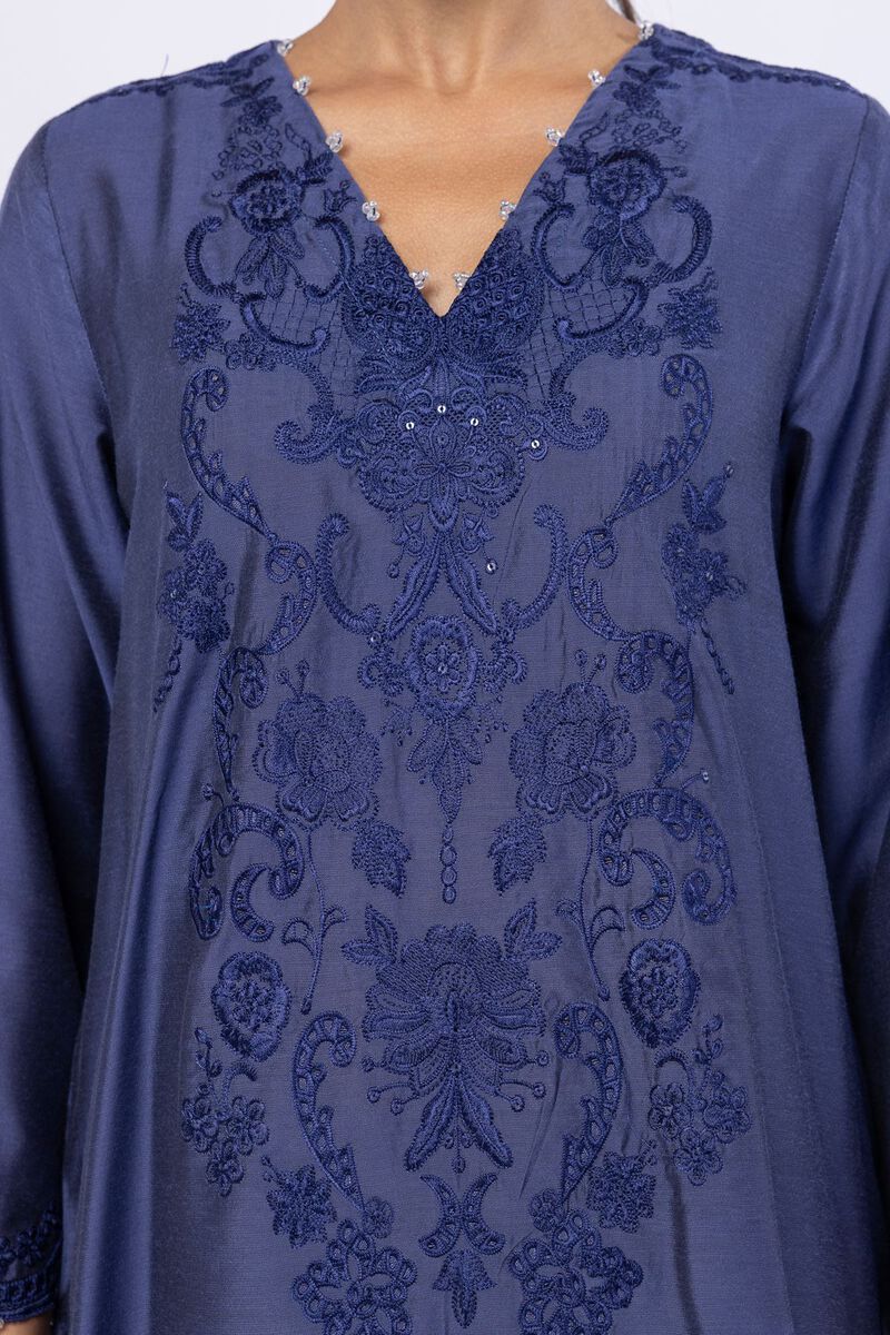 Embroidered | Raw Silk | Kurta | USD 40.00