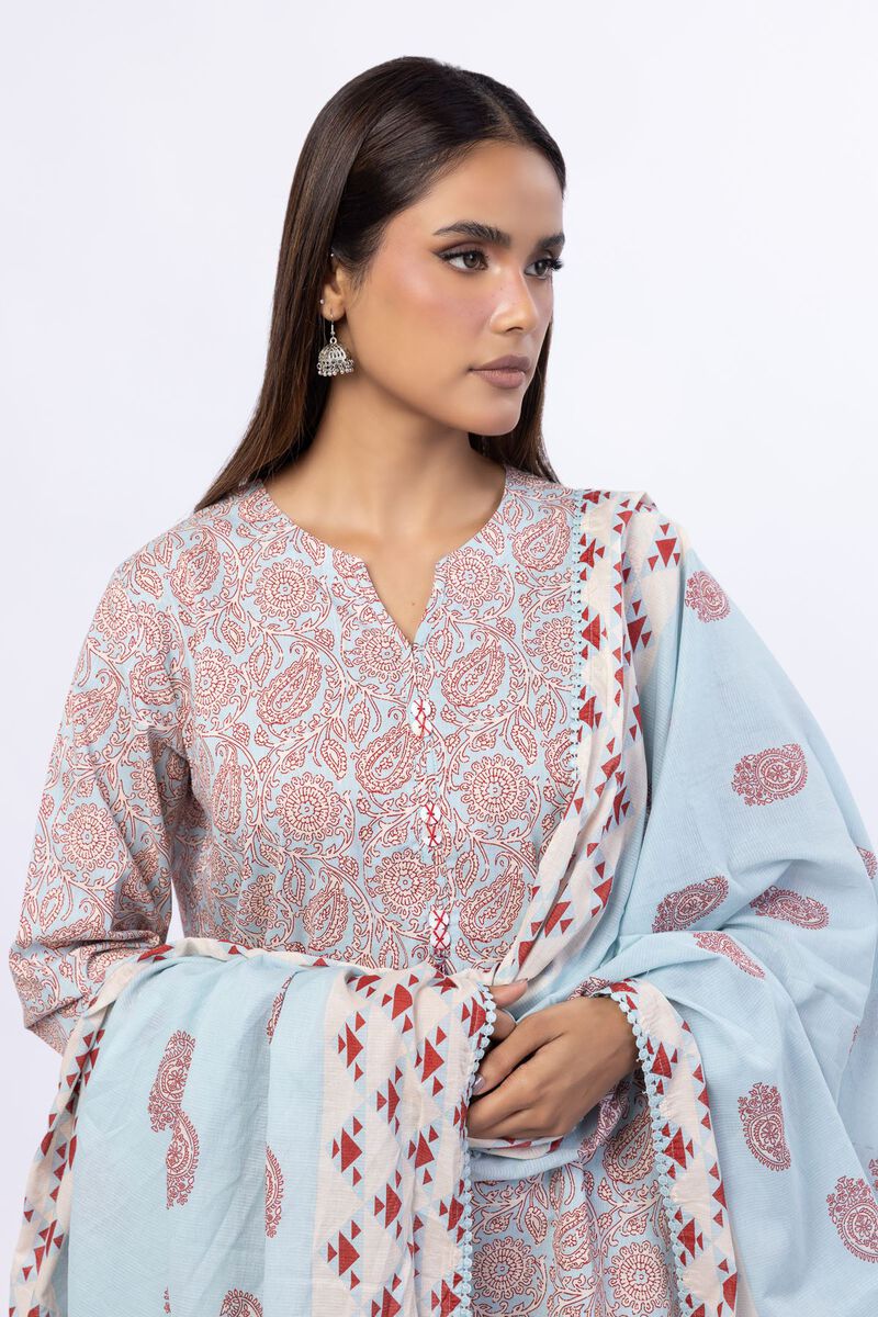 Printed | Slub Lawn | Dupatta | USD 10.00