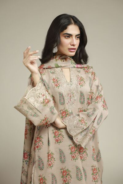 Embroidered | Mesuri | Floral Tailored Suit | USD 70.00