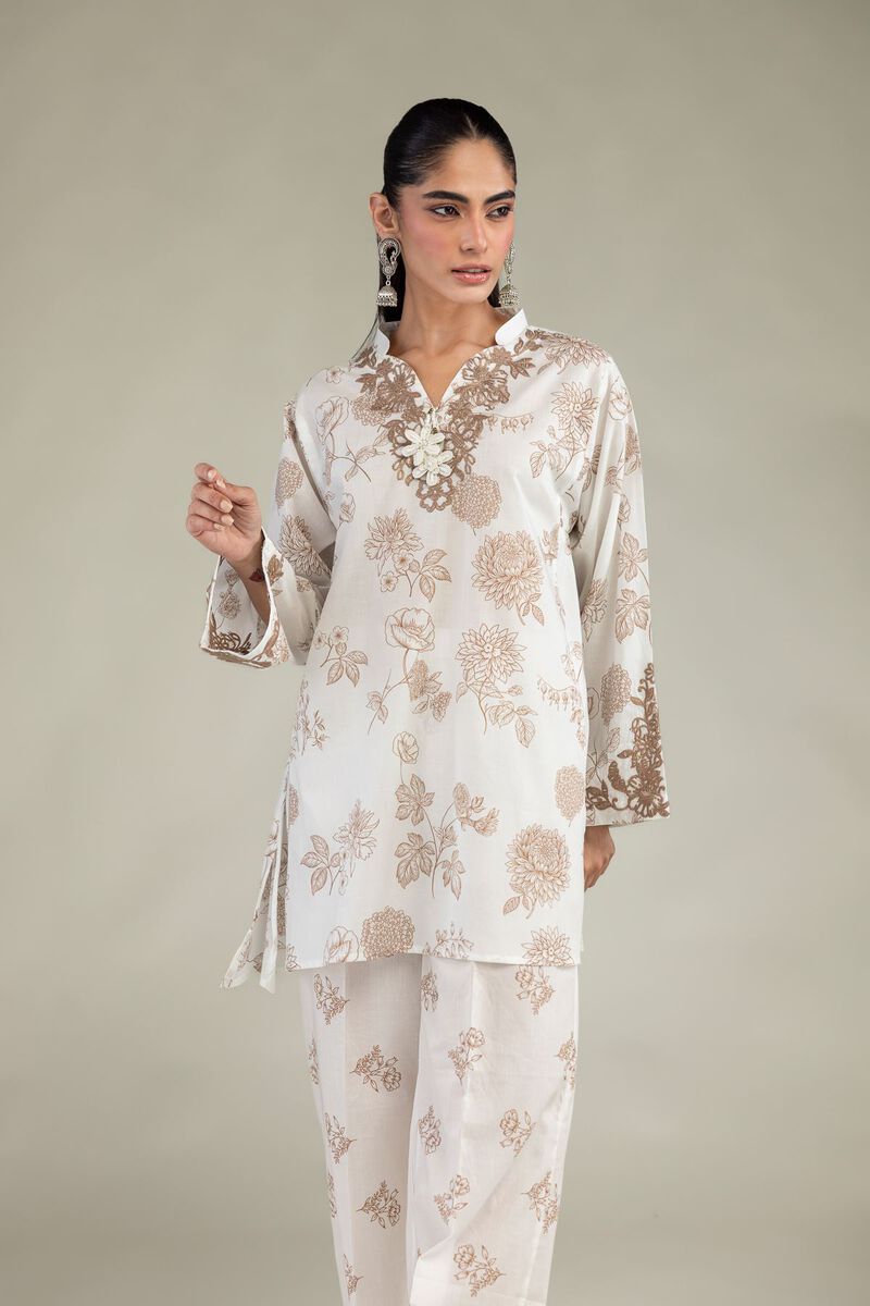 Embroidered | Cambric | Floral Cambric Kurta | USD 35.00