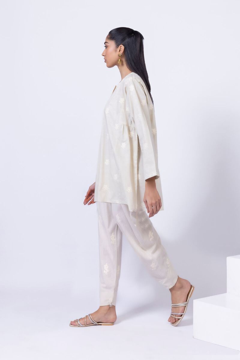 Embroidered | Crosshatch Poplin | Pants | USD 7.50