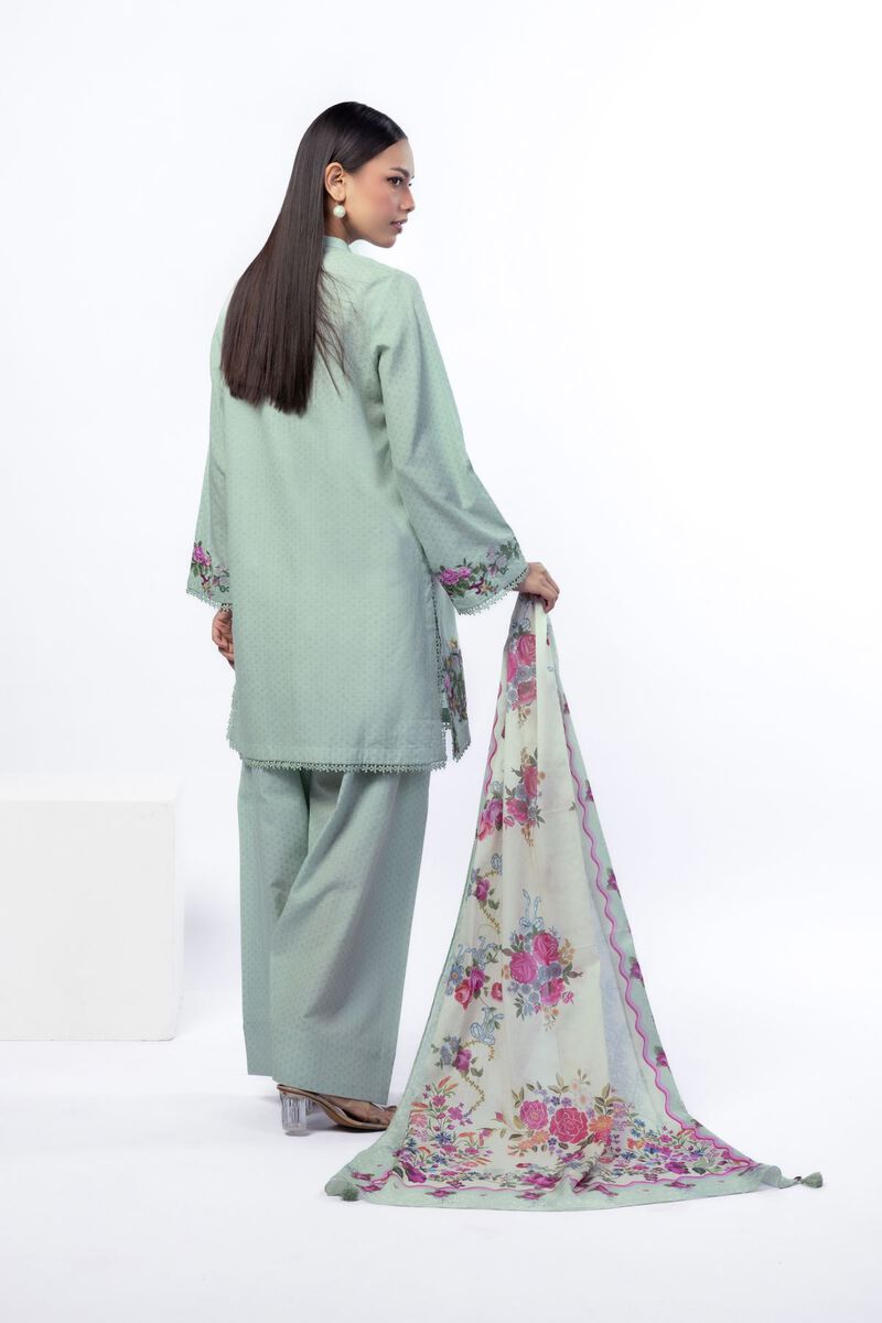 Embroidered | Cotton Dobby | Tailored 3 Piece | USD 75.00