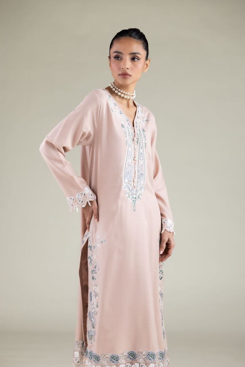 Embroidered | Raw Silk | Kurta | USD 70.00