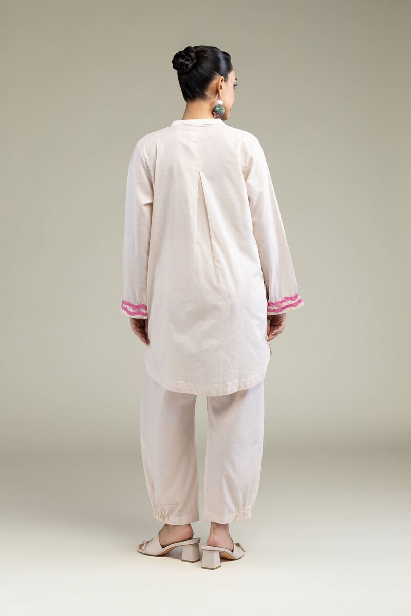 Embroidered | Cotton Dobby | Floral Cotton Kurta | USD 40.00