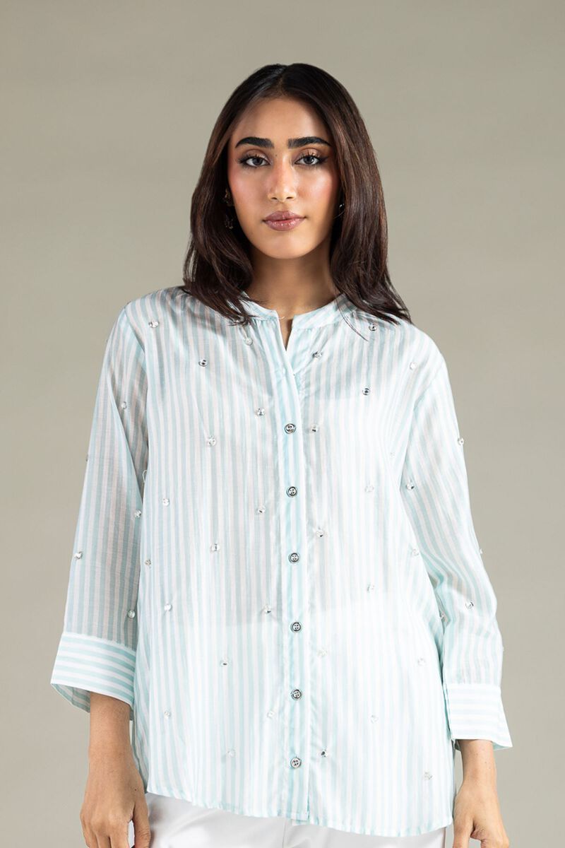 Embroidered | Raw Silk | Shirt | USD 17.50