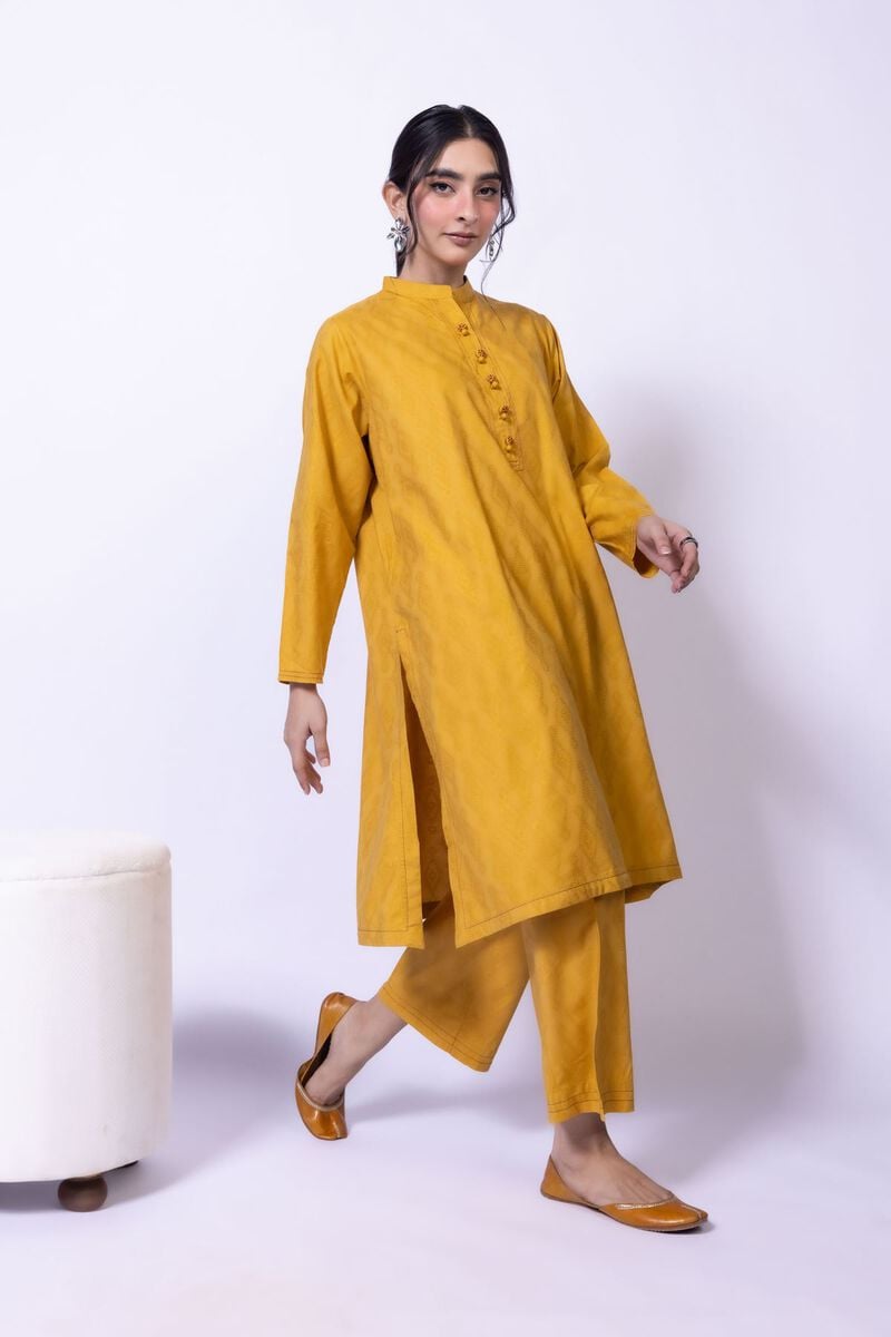 Dyed | Jacquard | Kurta | USD 30.00