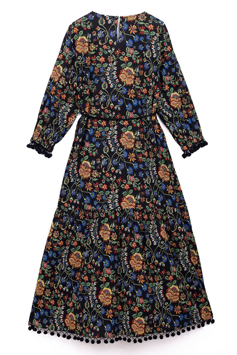 Printed | Ripple Crinkle | Maxi Dress | null