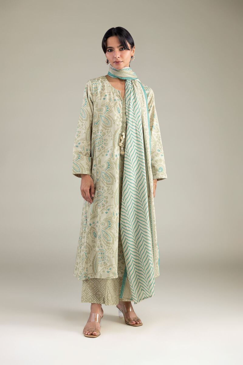 Lawn | Beige Lawn Dupatta | USD 30.00