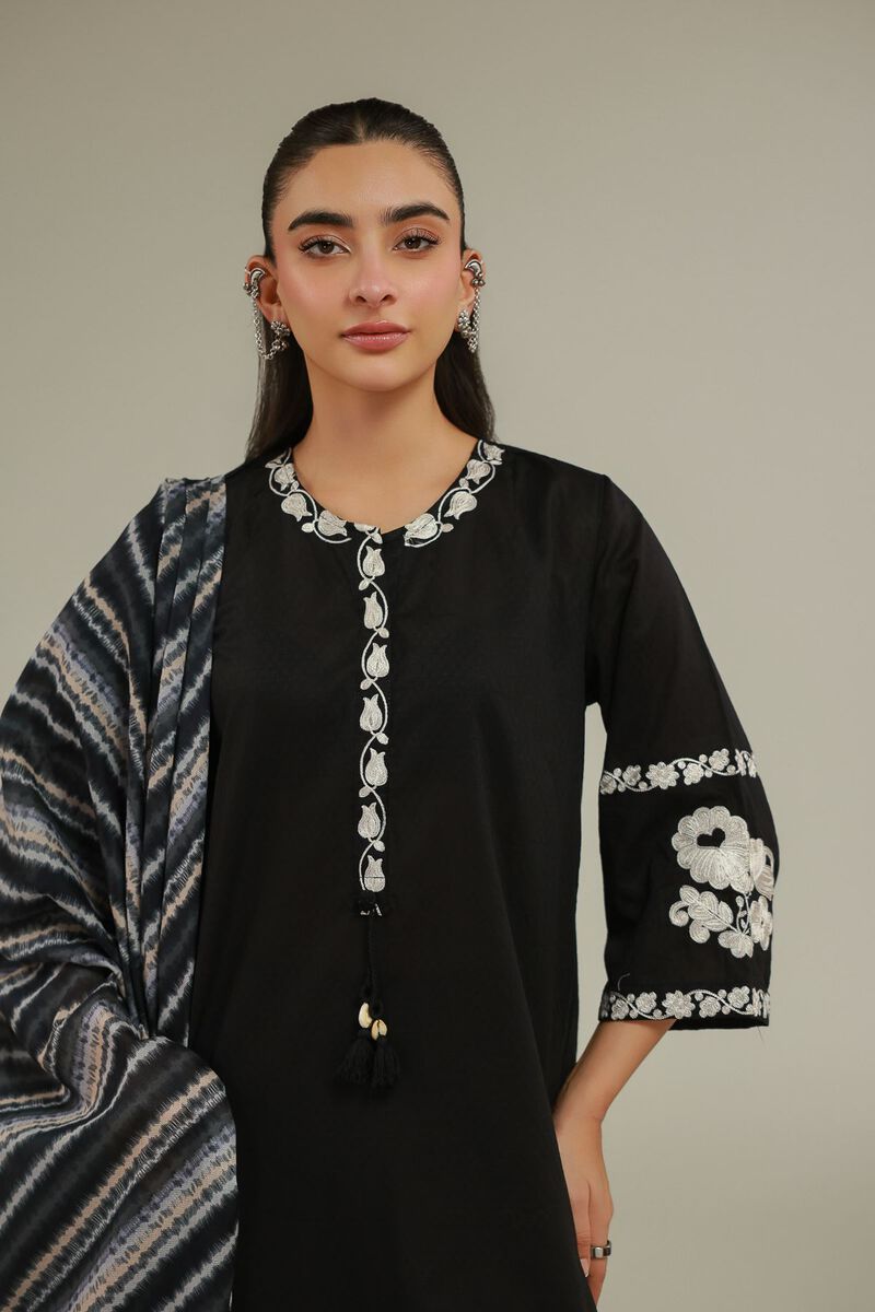 Embroidered | Cotton Net | Dupatta | USD 25.00