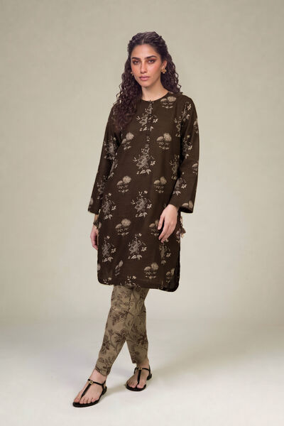 Printed | Light Khaddar | Beige Printed Shalwar | USD 30.00