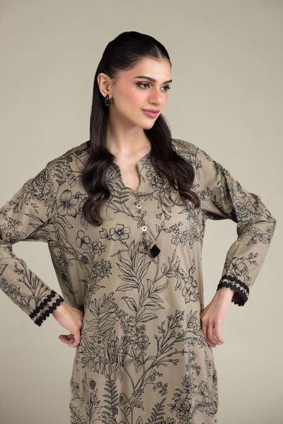 Printed | Cotton Viscose | Long Cotton Kurta | USD 35.00