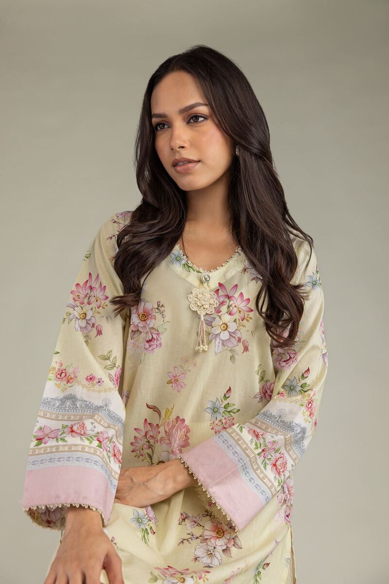 Printed | Cambric | Short Floral Kurta | USD 35.00