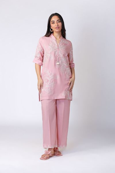 Embroidered | Cotton Dobby | Pants | USD 15.00