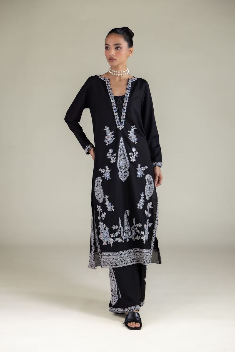 Embroidered | Raw Silk | Kurta | USD 60.00