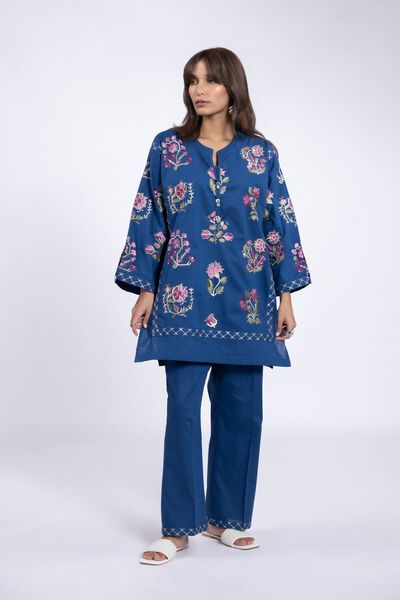 Embroidered | Crosshatch Poplin | Pants | USD 20.00