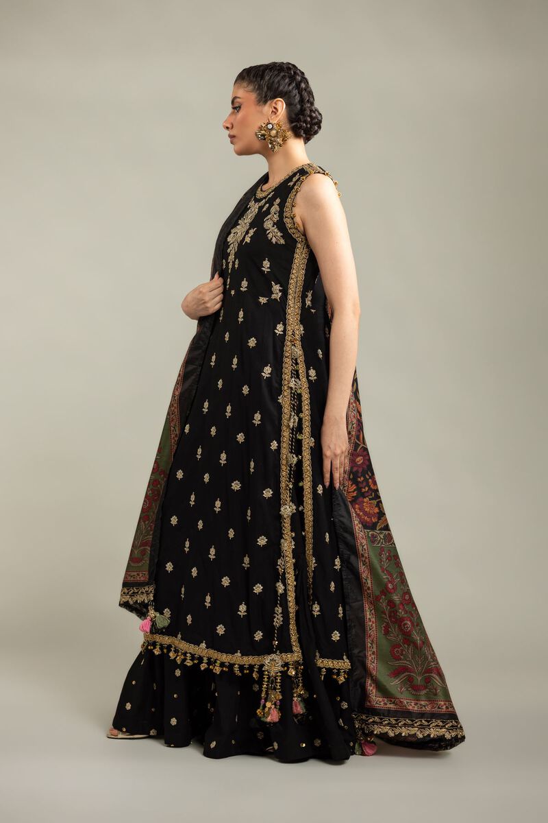 Embroidered | Raw Silk | 3-Piece Co-ord Set | USD 180.00