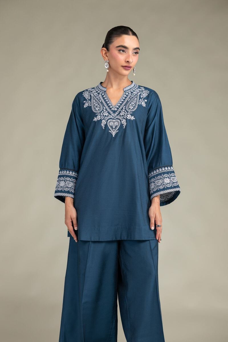 Printed | Raw Silk | Floral Silk Kurta | USD 45.00