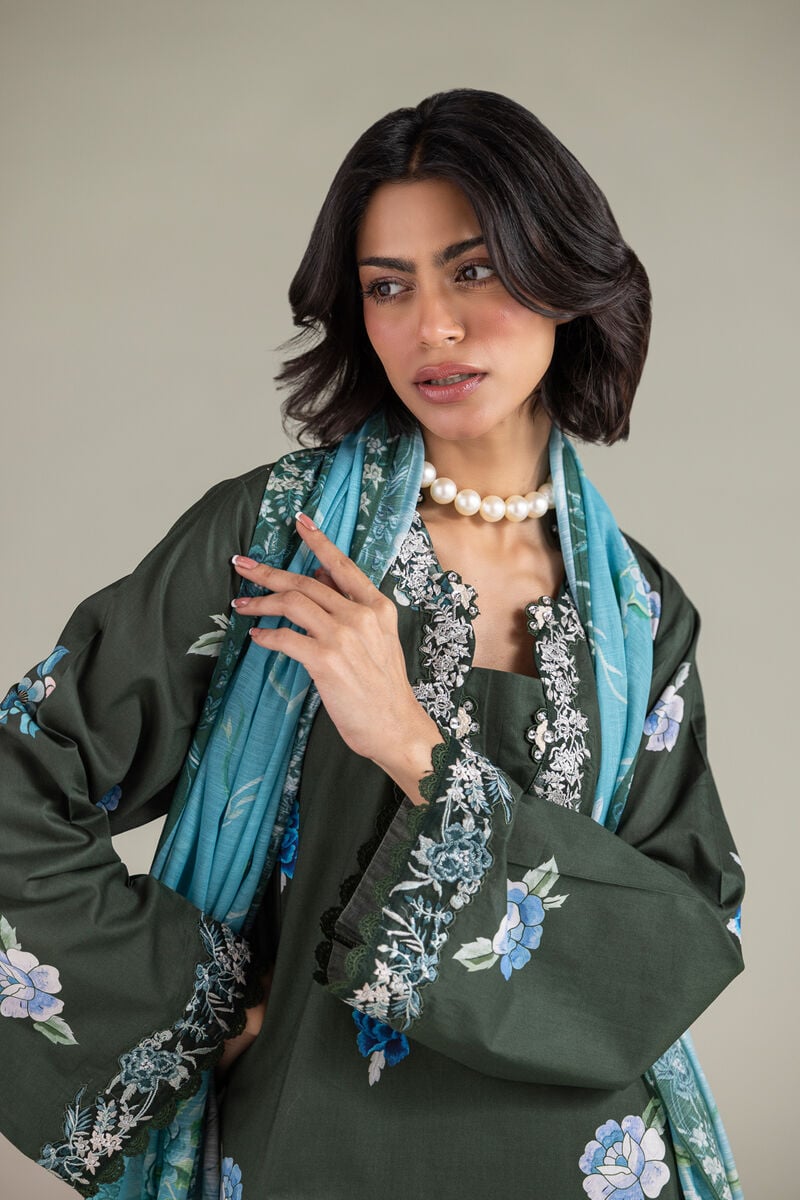 Embroidered | Cambric | Cambric 3-Piece Tailored | USD 80.00