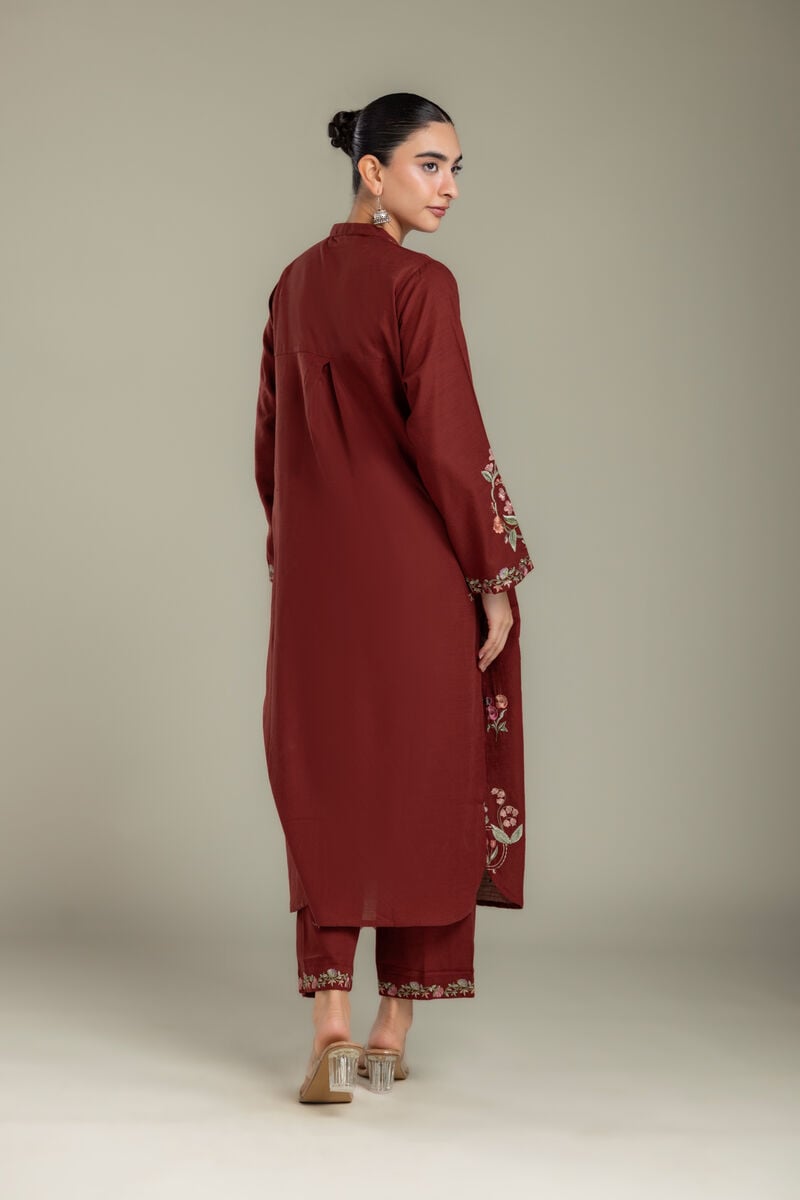 Embroidered | Light Khaddar | Fabrics 2 Piece | Top and Bottom | null