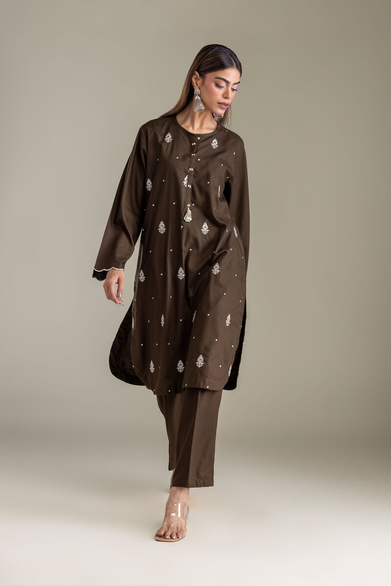 Embroidered | Blended Viscose | Tailored 2 Piece | null