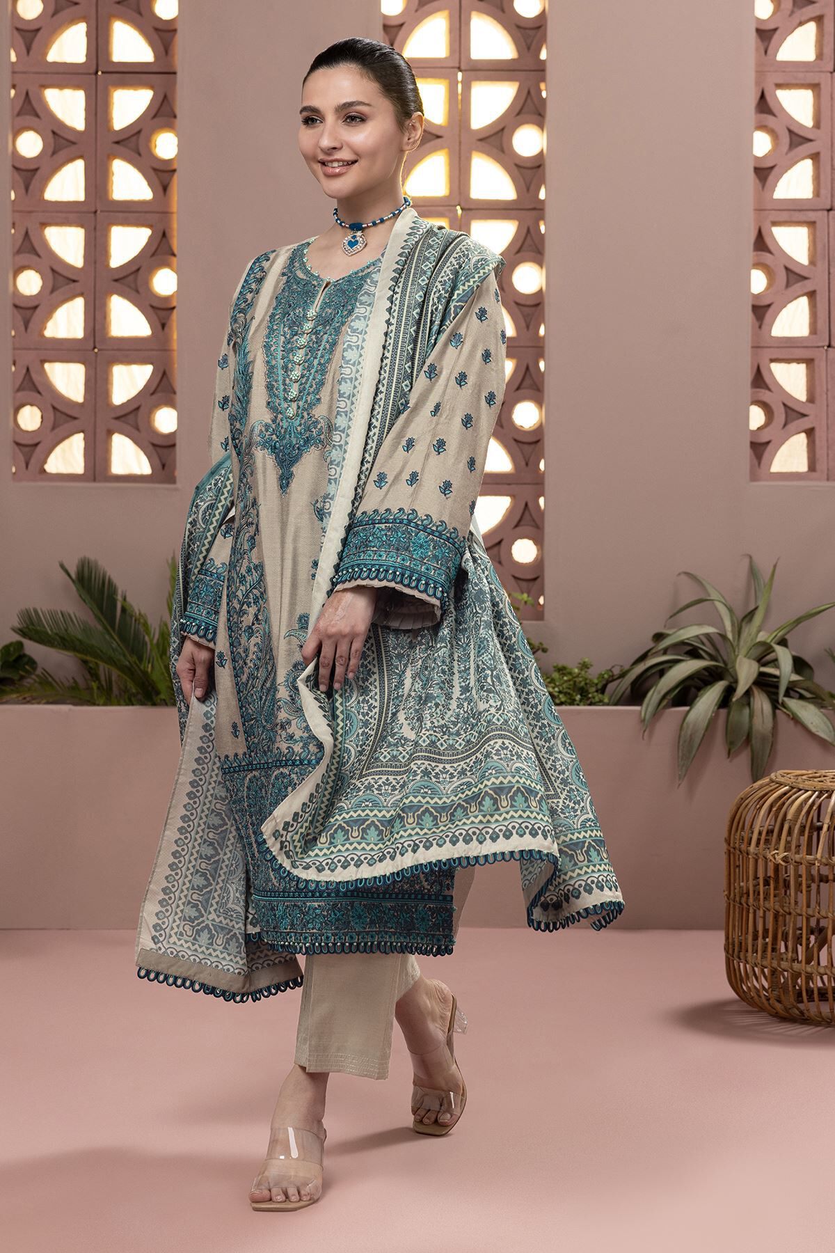 Buy Tailored 3 Piece | 0.0 N/A | BDS240408ST-VG_GREY | Khaadi