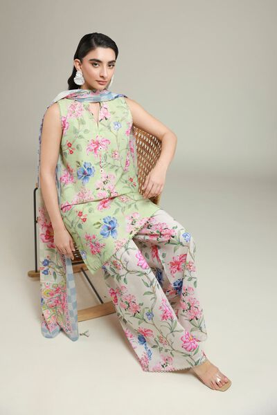 Printed | Messuri | Tailored 3 Piece | USD 60.00