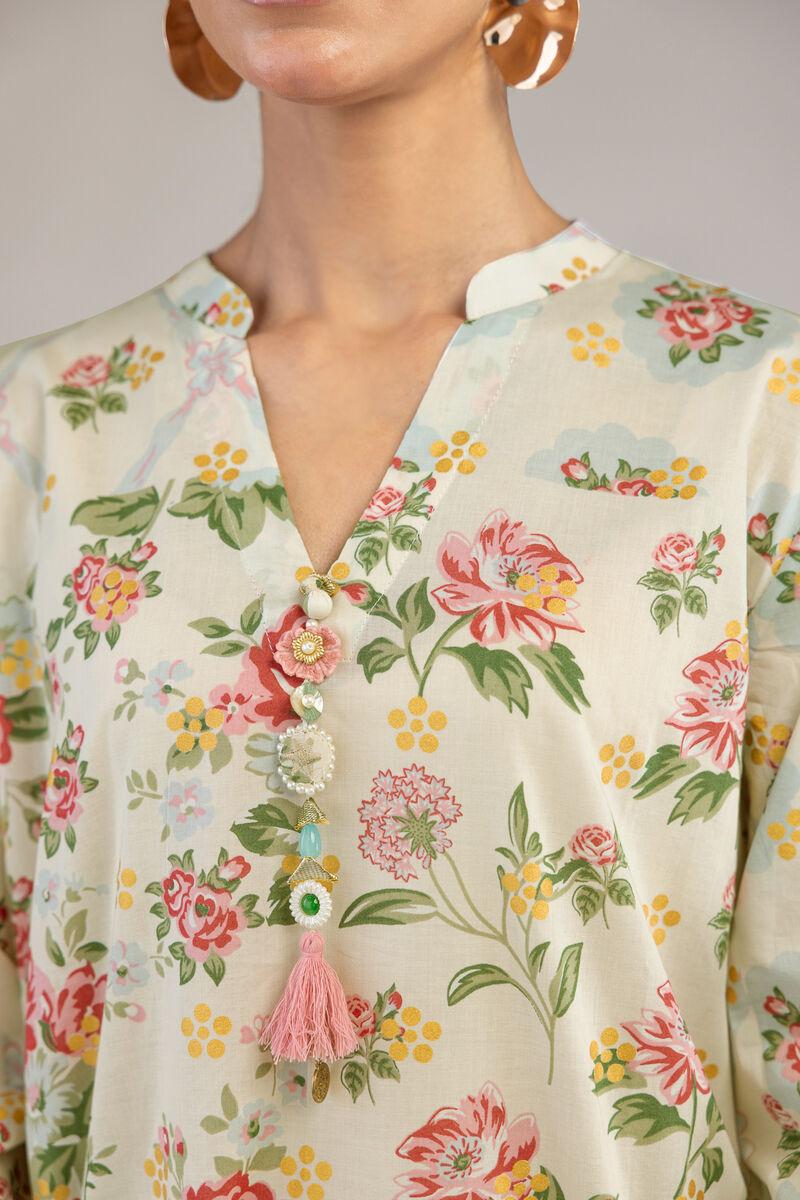 Printed | Cambric | Floral Cambric Kurta | USD 35.00