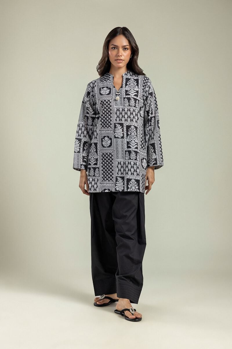 Printed | Cambric | Black Solid Shalwar | USD 30.00