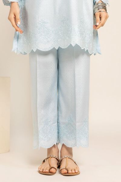 Pants | Embroidered, L-BLUE, hi-res
