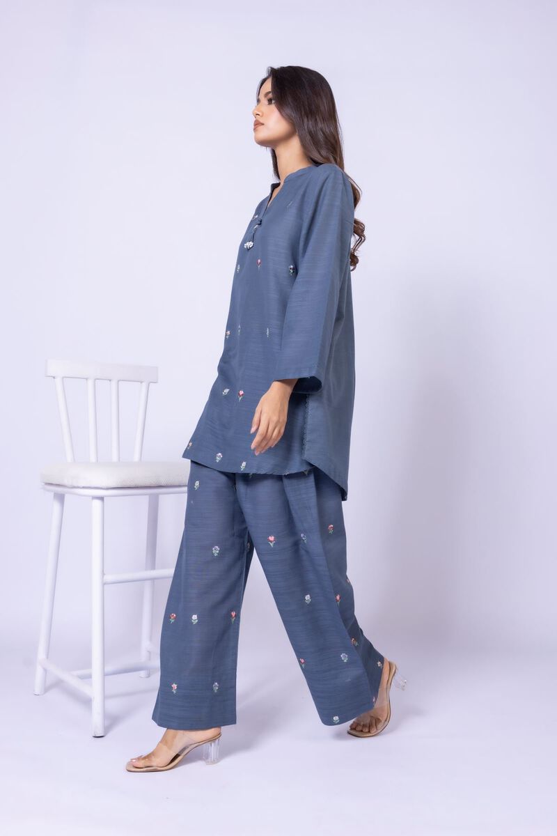Embroidered | Textured Cotton | Kurta | USD 30.00